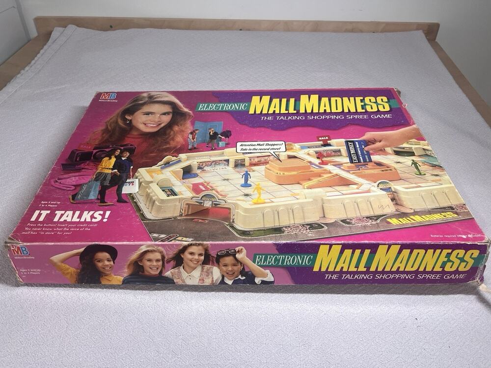 1989 Mall Madness Game Milton Bradley Complete Working